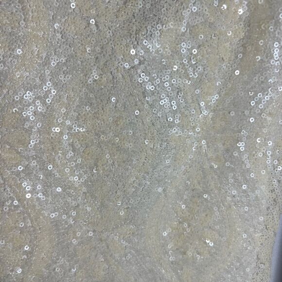 FREE PEOPLE RETRO BABE SPARKLE MINI DRESS IVORY NEW LARGE - Picture 6 of 13